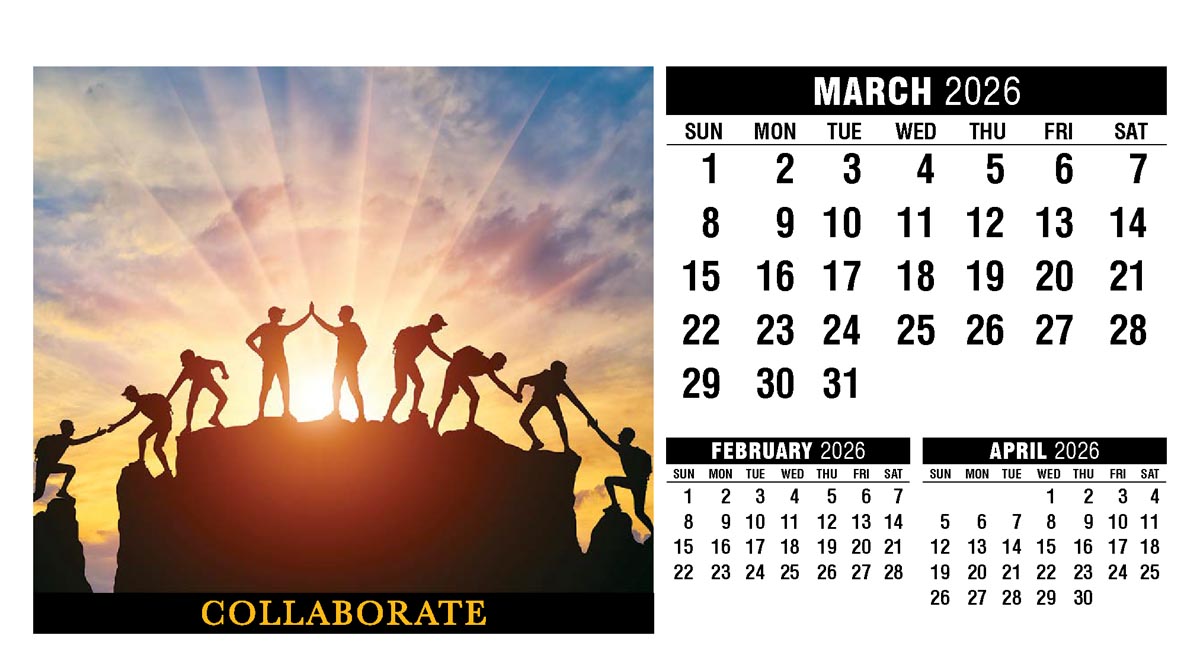 Galleria Motivation Promotional Desk Calendar - 2026